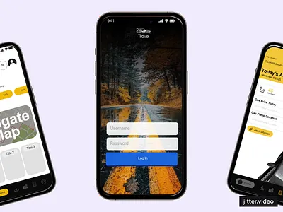 UI Design Mockup for Canadian Startup app Trove animation app design mobile ui ui ux