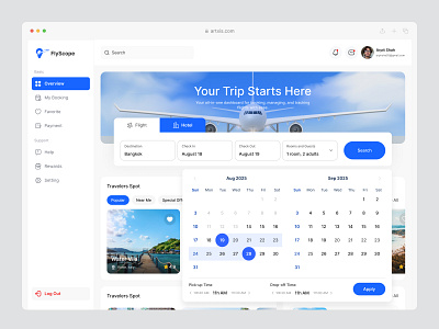 Travel Dashboard admin dashboard dashboard dashboard design dashboard ui flight booking product design saas dashboard travel travel agency travel agency dashboard travel dashboard travel management travel website web app web app design webapp