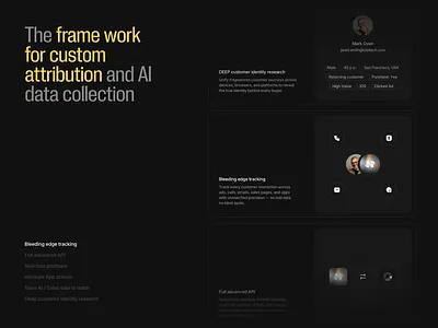 Hyros: enterprise page design ad tracking ai ai marketing animation b2b bento branding cards carousel design identity illustration interaction design ui web website