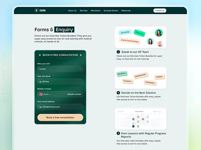 EdTech Landing page design design design for education edtech landing page design edtech web design edtech website edtech website section education landing page design education page design elearning platform design landing landing page design product design ui ui designer uiux design user experience ux ux desinger