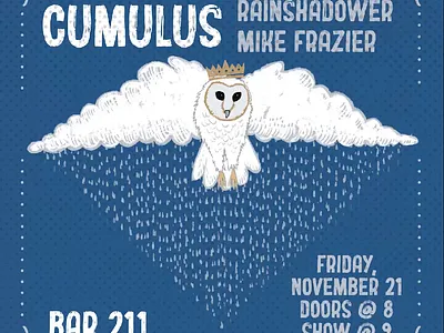 Welcome Back To Me acoustic after effects animation calm clouds flight cycle gif halftone illustration indie rock looping gif masks mograph motion graphics moving poster owl procreate rain texture wings