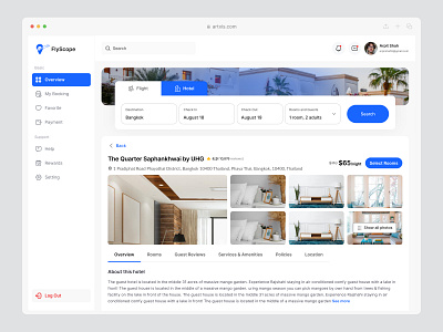 Dashboard Design - Travel Hotel Booking Platform booking platform dashboard dashboard design flight flight booking dashboard hotel hotel booking minimal design product design travel agency travel management travel website web app web app design webapp