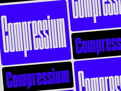 Compressium, New Font! animation black blue branding compress condensed design font graphic design grid logo motion graphics typeface typography ui variable
