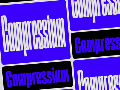 Compressium, New Font! animation black blue branding compress condensed design font graphic design grid logo motion graphics typeface typography ui variable