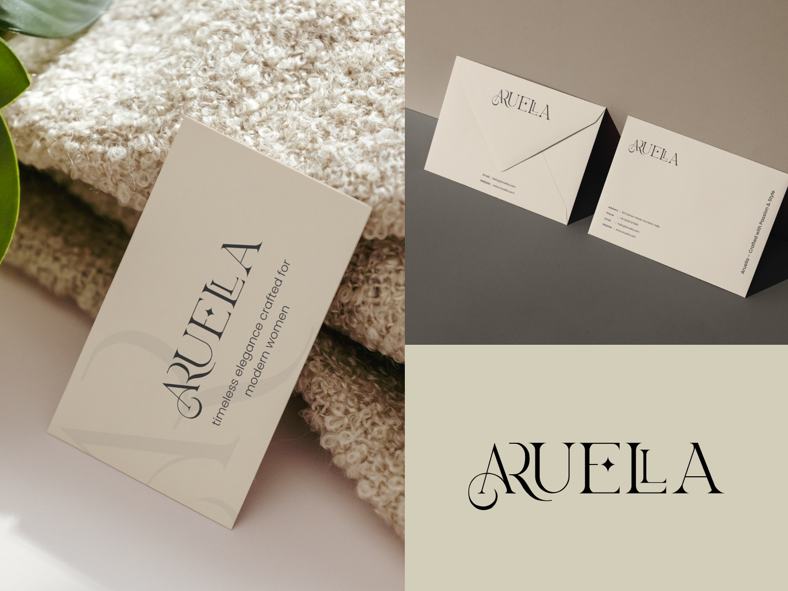 Example of Aruella – Fashion Brand Identity