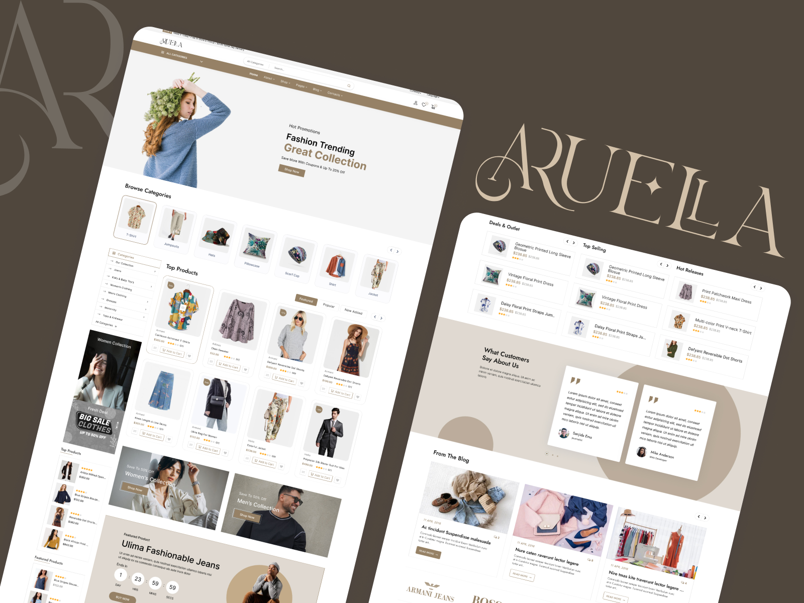 Example of Aruella – Fashion Brand Identity