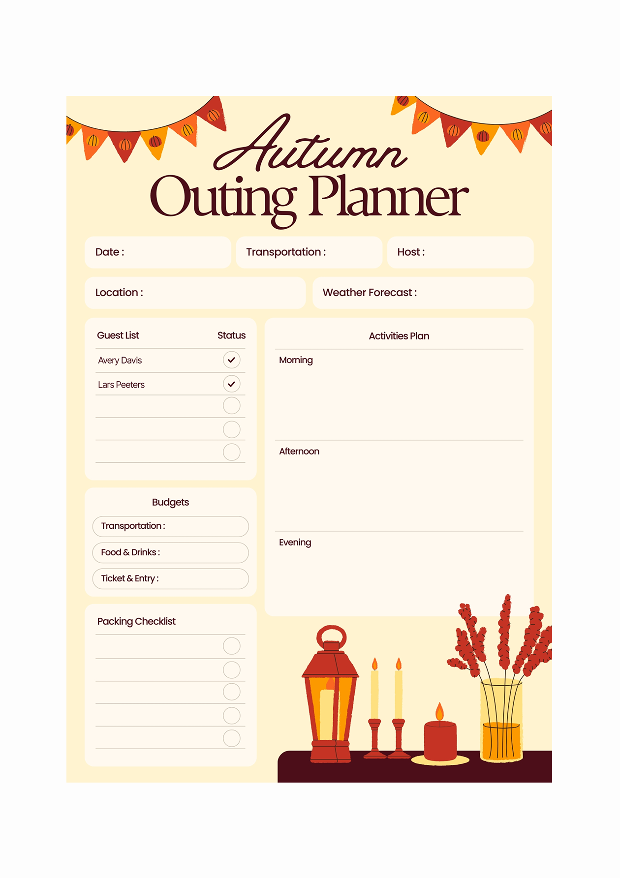 Planner Design