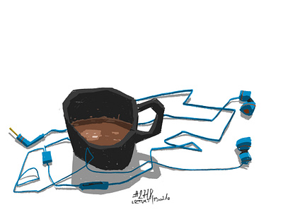 Friday morning mood adobe fresco coffee coffeesketch sketch still life