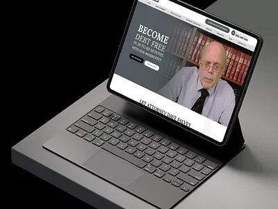 Debt Settlement Landing Page branding clean debt debt consolidation design finance financial page funds landing page leads logo minimalist modern payment service uiux webflow