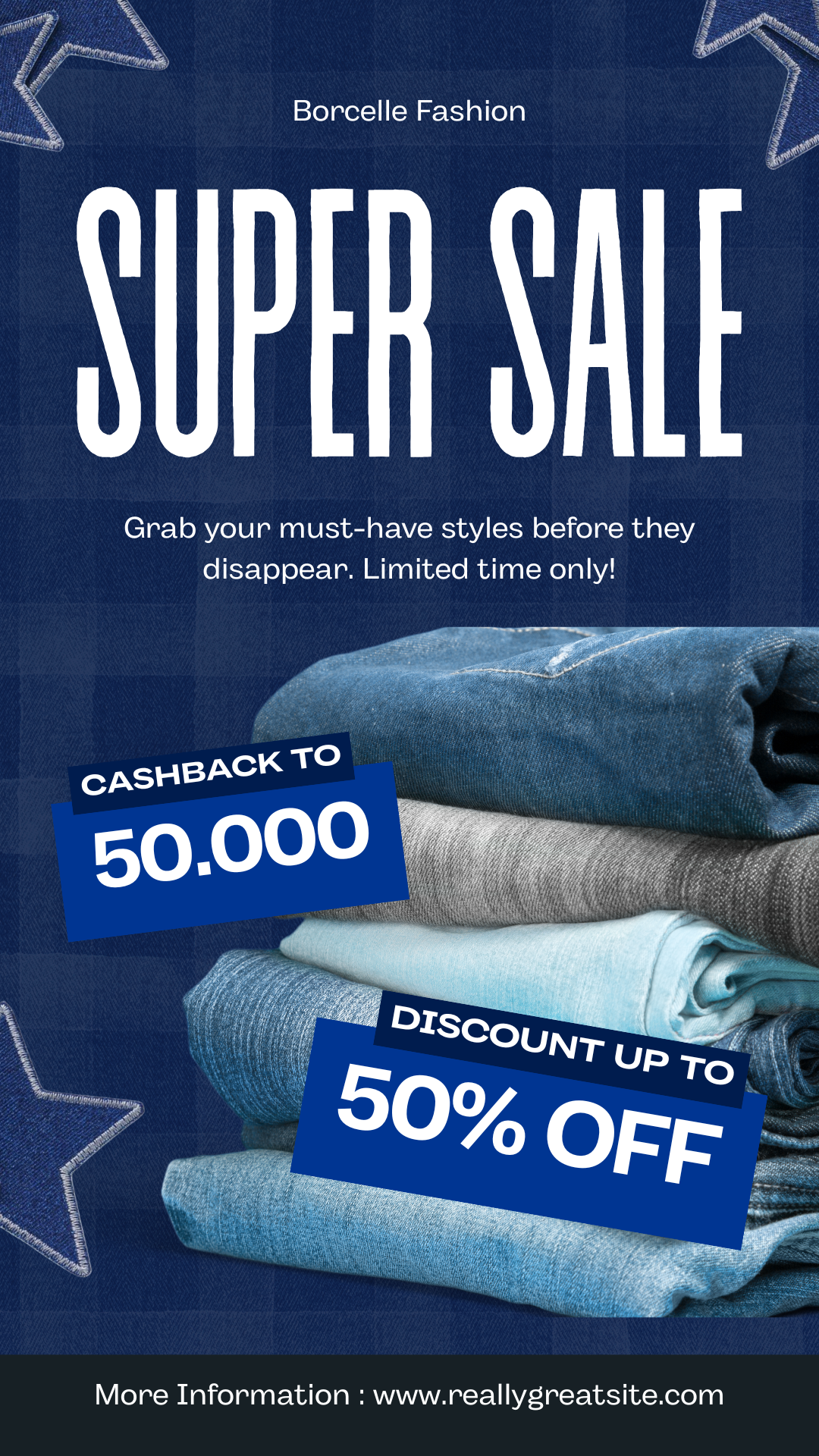 Jeans Clothing Sale Promotion