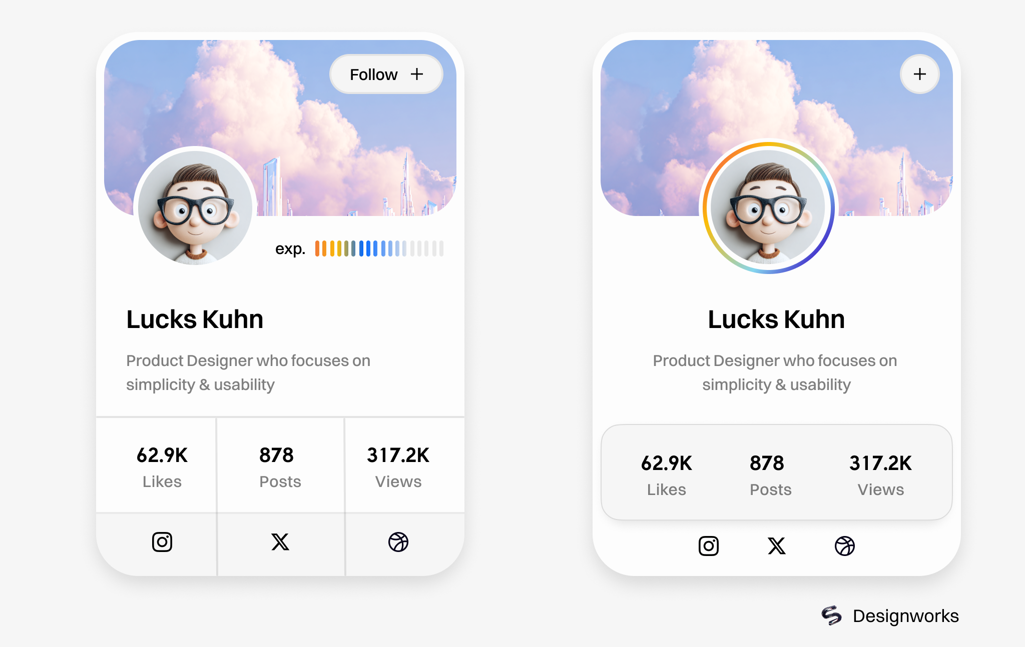 Profile UI Concept