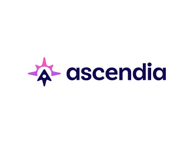 ascendia ascendia branding identity logo logo design logo designer mark modern pointer rocket space star sun symbol