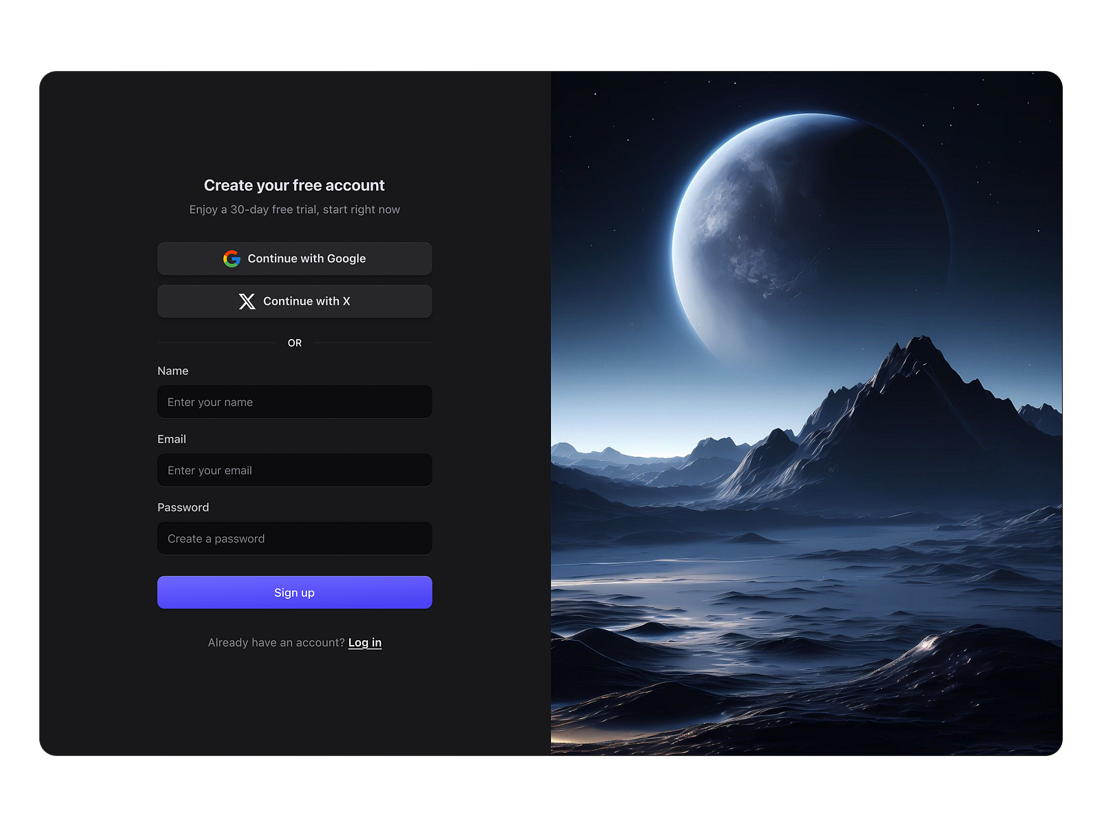 clean sign up page by Ahmed Safayet on Dribbble