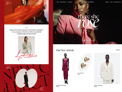 Modern Ecommerce Web Design – Vivienne Rôse clothing brand clothing website ecommerce design ecommerce landing page ecommerce ui ecommerce website design fashion clipart fashion logo fashion web design fashion website luxury real estate luxury website mobile ecommerce modern website real estate website web design web design inspiration website redesign