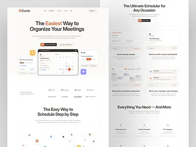Meeting AI Tool Website ai b2b business tool communication conference data management landing page meeting meeting ai meeting tools online meeting redesign saas saas website startup uxui video meeting web web design website