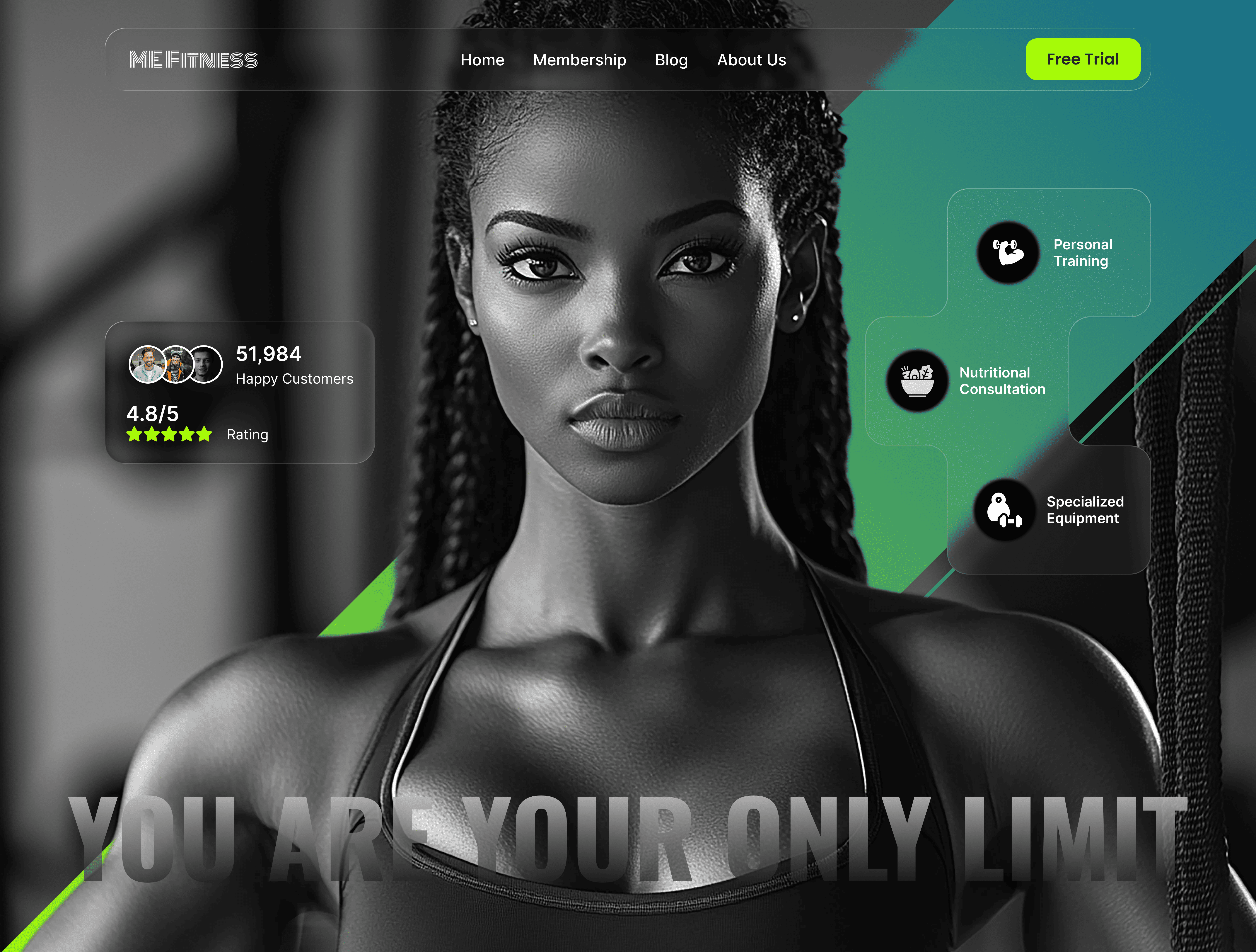 Gym & Fitness landing Page animation dribbble shot fitness app fitness landing page fitness platform fitness tracker fitness ui gym landing page gym website health app interactive design landing page modern ui motion design product design ui design ux design web design wellness app workout app