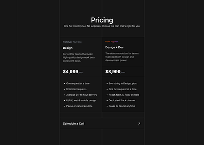 Pricing design figma layout pricing ui