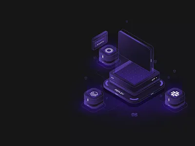 Animation for Reflex.dev 2d 3d animation isometric saas website