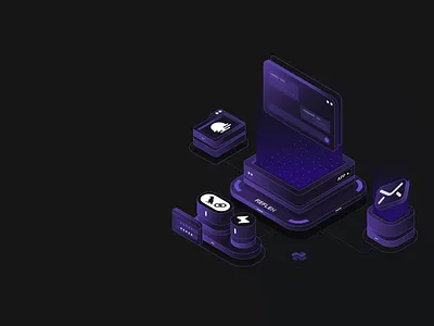 Animation for Reflex.dev 2d 3d animation isometric saas website