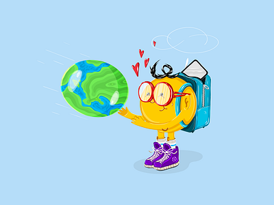 🌍 Catch it before it falls. 💫 awareness balance characterdesign colorful earthlove eco environmentaldesign feelgooddesign greenillustration illustration kindness luwo.designs mindfuldesign motion playful positivevibes postcarddesign printdesign protecttheplanet sustainabledesign