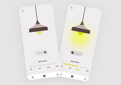 Smart Lamp App UI Design Concept Figma adobe xd app app ui app ui design bulb setting app electricity control app figma illustration lamp app smart bulb app smart lamp ui ui app ui design ui ux web app