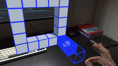 BoxelXR with Hand-Tracking [Voxel Creation Interaction] 3d 3d editor animation ar cubes grid hand tracking interaction design meta quest microinteractions mixed reality pinch pinch to create spatial computing spatial design unity3d virtual reality voxel xr xr design