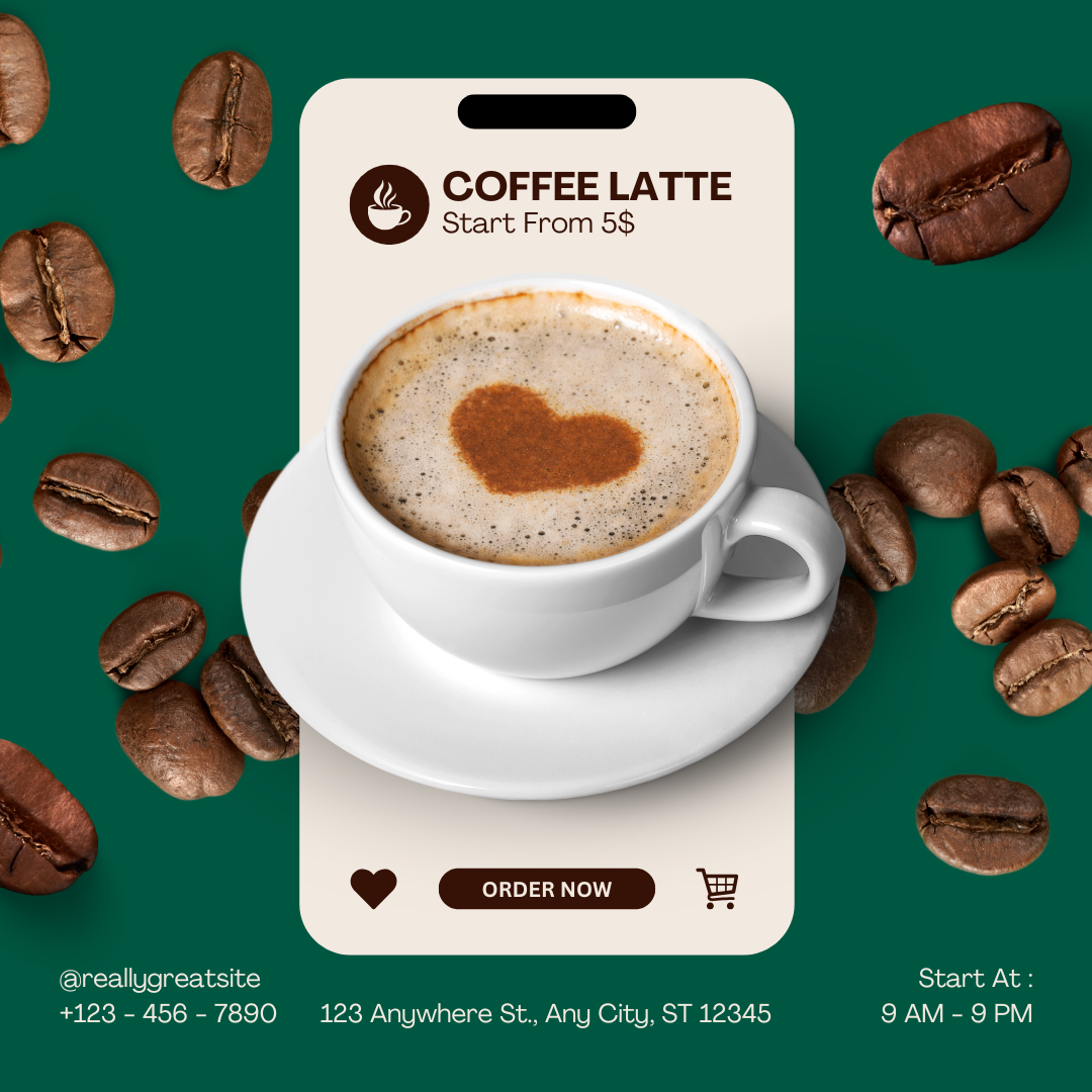 Coffee Shop Promotional Poster