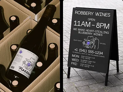 ROBBERRY WINES | Identity | Branding Design 3d brand design branding design graphic design identity identity design illustration logo logo design