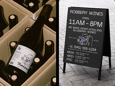ROBBERRY WINES | Identity | Branding Design 3d brand design branding design graphic design identity identity design illustration logo logo design