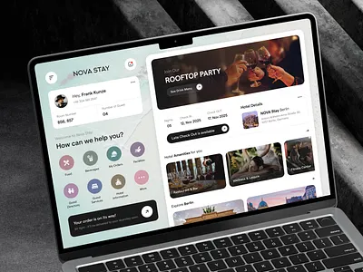 Guest Engagement Platform app design dashboard design guest engagement platform hospitality software hotel booking hotel management software hotel management system hotel software ui design