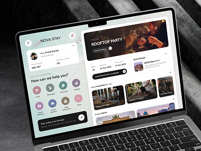 Guest Engagement Platform app design dashboard design guest engagement platform hospitality software hotel booking hotel management software hotel management system hotel software ui design