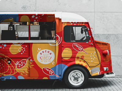 POCHA | Street Food Branding Design 3d brand design branding design graphic design identity identity design illustration logo logo design ui