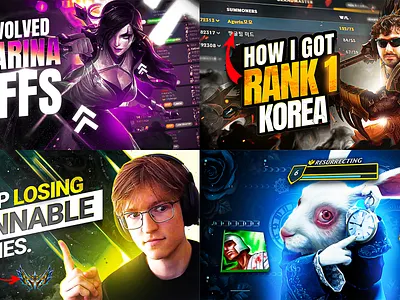 YouTube Gaming Thumbnails banners gaming thumbnail graphic design instagram instagram reel photo manipulation photoshop social media social media banners social media design social media post streaming thumbnail thumbnail design thumbnails twitch twitch thumbnail youtube youtube thumbnail youtube thumbnails