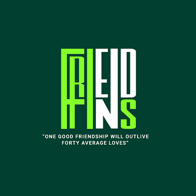 Friendship Typography Design branding custom font design fonts friends friendship friendship typography graphic design illustration modern t shirt modern typography t shirt design typography vector