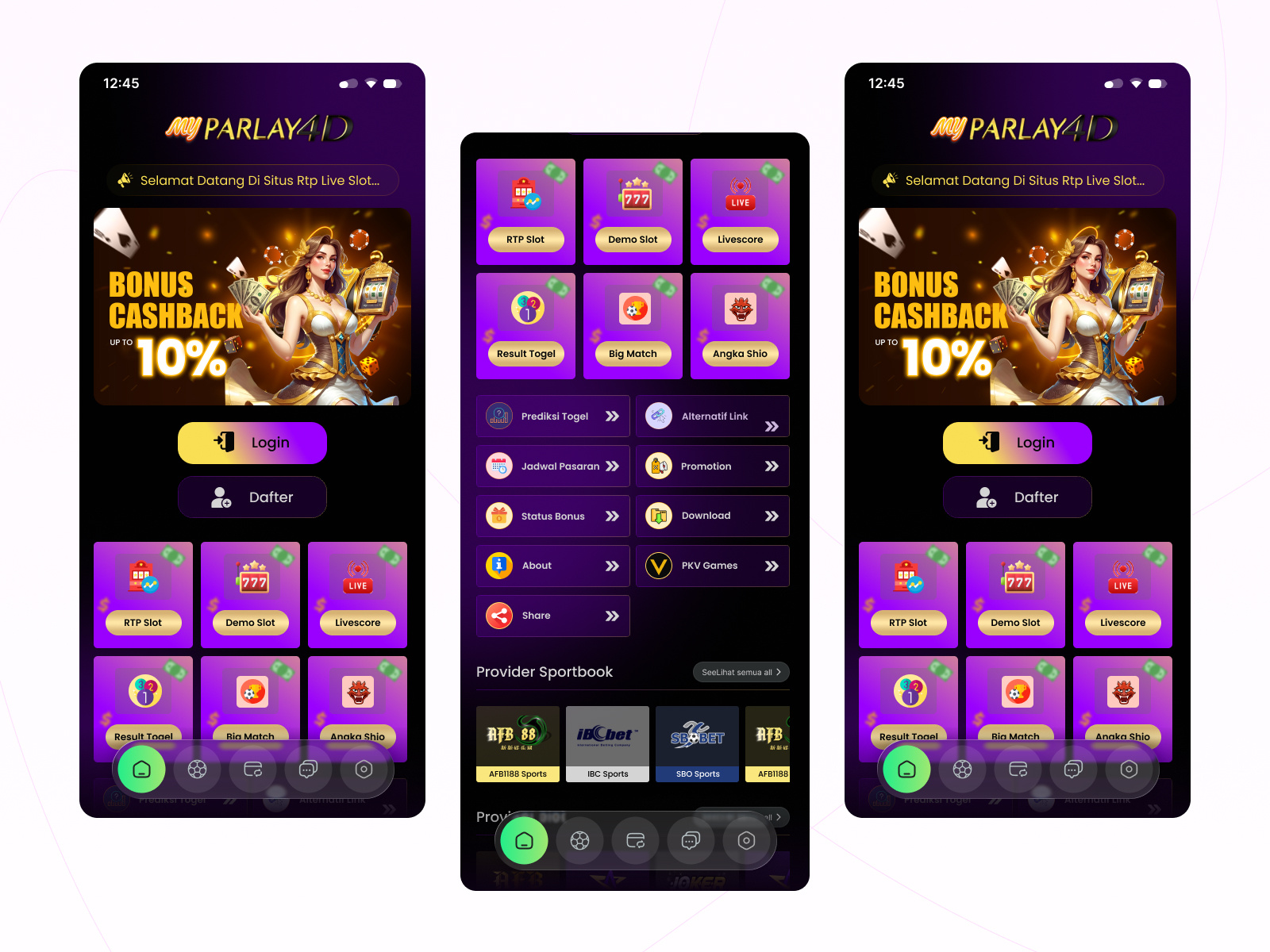 Example of Casino App UI  Gambling App UI/UX Design