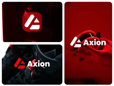 Axion Logo axion bold branding energy graphic design innovation logo motion progress strength symbolizes