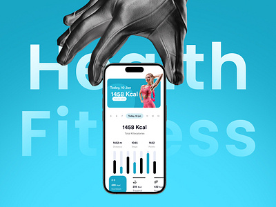 Modern Health & Fitness App UI | Apptechies appdesign calorie tracking app design fitness app fitness design fitness tracker design health app ui mobile app mobile ui modern health dashboard workout app