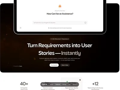 Cycle AI — Trial Sign-up Interaction animation clean design design figma interaction interface landing page minimal motion design onboarding product trial prototype sign up flow smooth transition ui ux white
