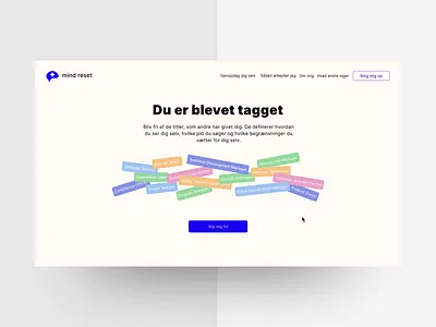 One page design concept - Breaking free from your job title animation career advice hero tags ui web concept web design
