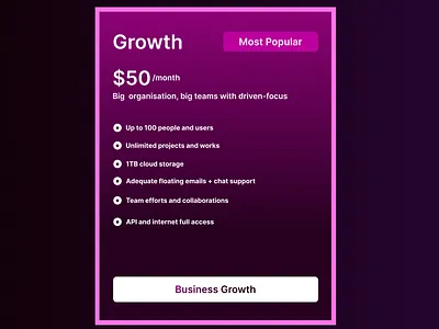 UI Pricing card!!! design graphic design ui ux web design website