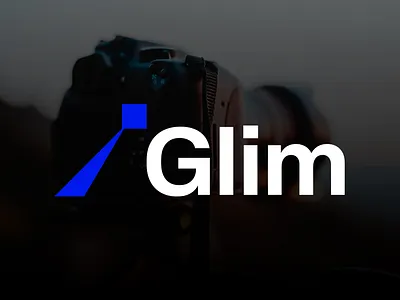 Glim: Logo design for a Modern Photography & Production House bold brand identity brand logo brand mark business branding design logo logo design logomark logotype minimalist modern photography production house simple typeface visual identity