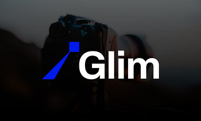 Glim: Logo design for a Modern Photography & Production House bold brand identity brand logo brand mark business branding design logo logo design logomark logotype minimalist modern photography production house simple typeface visual identity