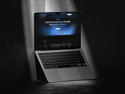 Neurobiology Learning Platform — Dark UI Exploration branding design graphic design illustration landing logo ui uiux web design webflow