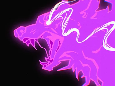 Divine redemption art illustration procreate wolf