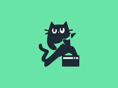 Rock n miow brand branding cat design graphic design illustration logo logodesign logodesigns ui vector