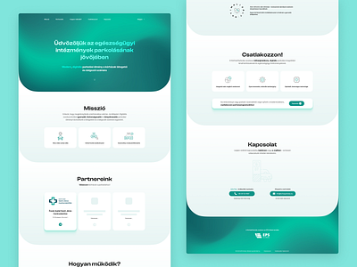 HospitalParking website animated icons clean healthcare landing page minimal onepage webdesign website