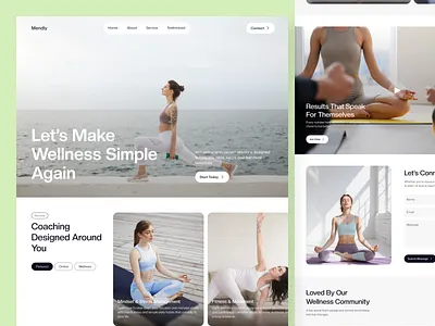 Wellness Coach Website Design coach ui coaching website fitness coaching health coach website healthcare website ui design uiux design user interface ux design ux research website design wellness yoga choch