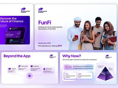 Financial Technology Pitch Deck branding design fintech google slide graphic design illustration logo pitch deck powerpoint template presentation design ui