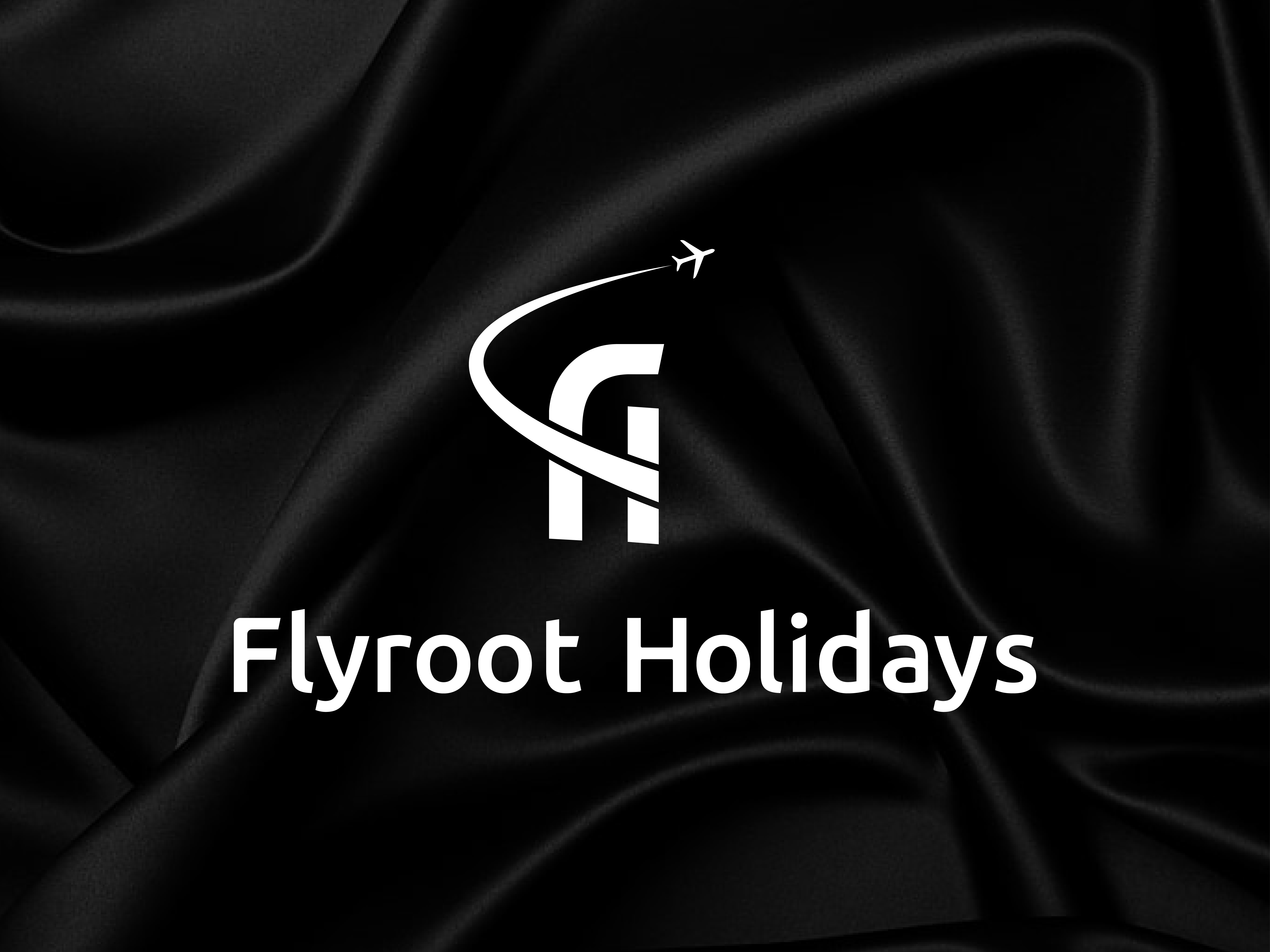 Flyroot Holidays – Modern Travel Logo Design airline blue brand identity brandidentity branding clean corporate logo creative creative logo flight flyroot holiday logo logo mark minimal modernlogo tourism travel travel agency vector