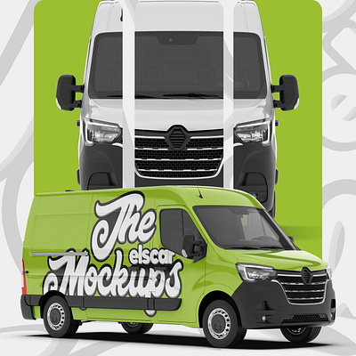 Cargo Van Mockup - 004 3d advertising branding design graphic design illustration marketing ui ux